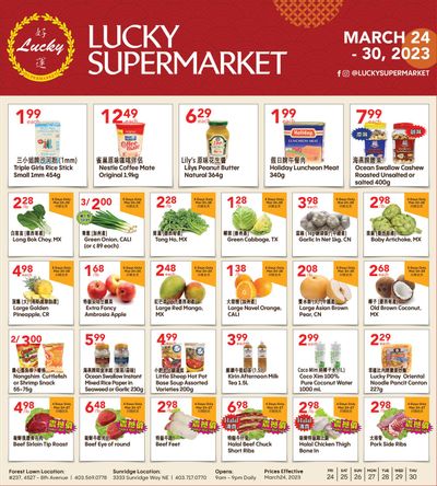 Lucky Supermarket (Calgary) Flyer March 24 to 30