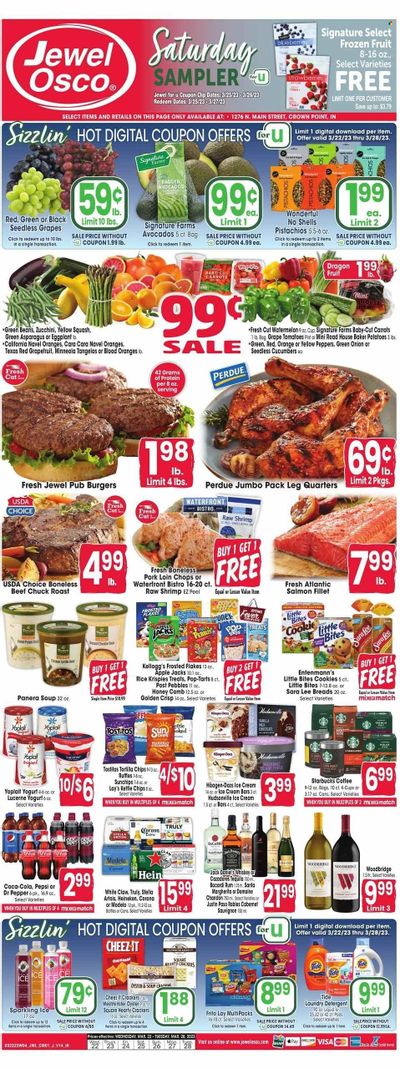 Jewel Osco (IN) Weekly Ad Flyer Specials March 22 to March 28, 2023