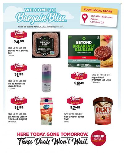 Grocery Outlet (CA, ID, OR, PA, WA) Weekly Ad Flyer Specials March 22 to March 28, 2023