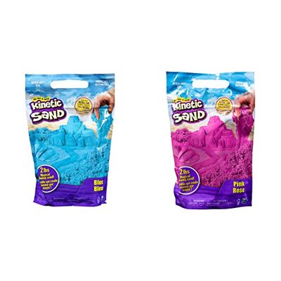 Kinetic Sand, The Original Moldable Sensory Play Sand Toys for Kids, Blue, 2 lb. Resealable Bag, Ages 3+ & The Original Moldable Sensory Play Sand Toys for Kids, Blue, 2 lb. Resealable Bag, Ages 3+ $18.83 (Reg $25.98)