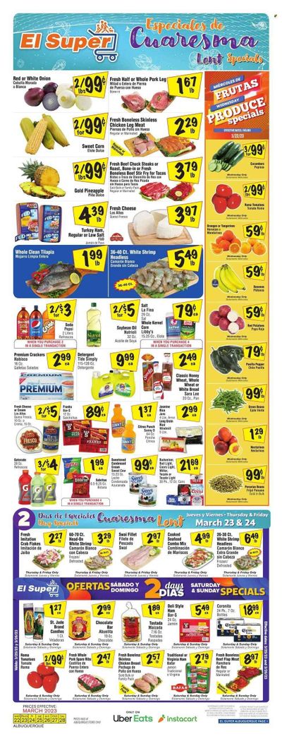 El Super (NM) Weekly Ad Flyer Specials March 22 to March 28, 2023