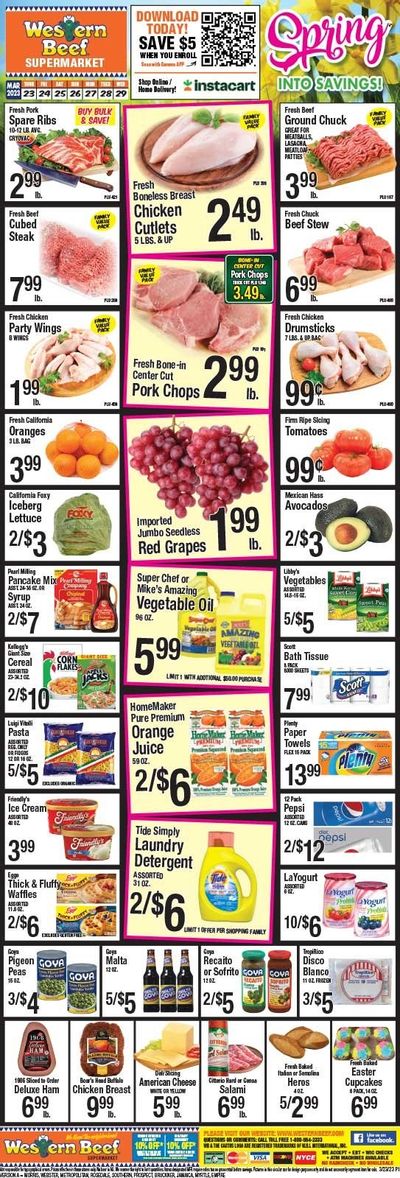 Western Beef (FL, NY) Weekly Ad Flyer Specials March 23 to March 29, 2023