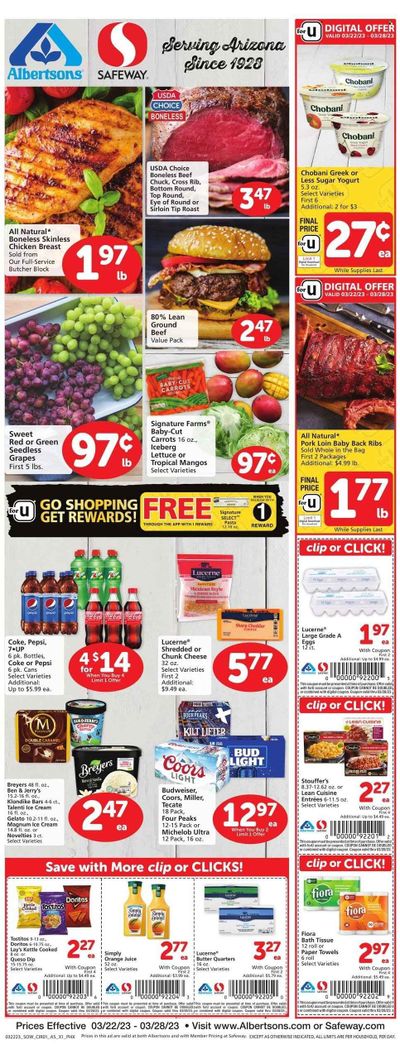 Safeway (AZ) Weekly Ad Flyer Specials March 22 to March 28, 2023