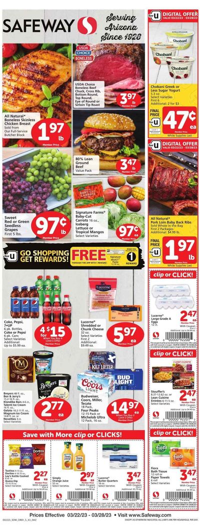 Safeway (AZ) Weekly Ad Flyer Specials March 22 to March 28, 2023