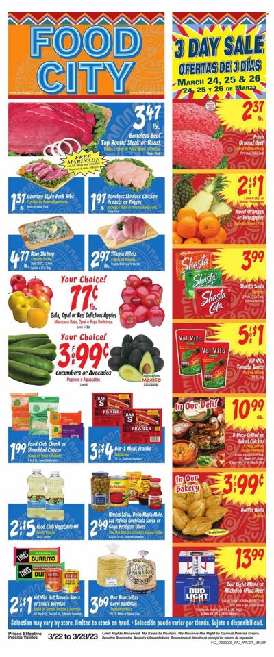 Food City (AZ) Weekly Ad Flyer Specials March 22 to March 28, 2023