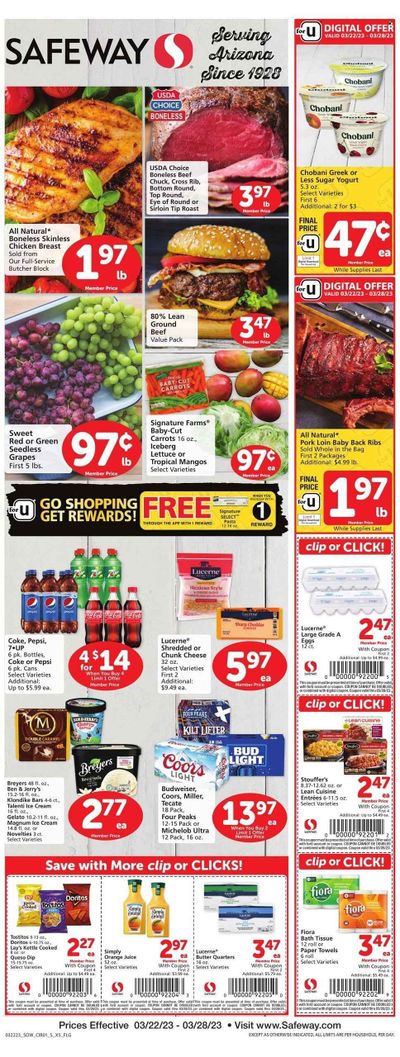 Safeway (AZ) Weekly Ad Flyer Specials March 22 to March 28, 2023
