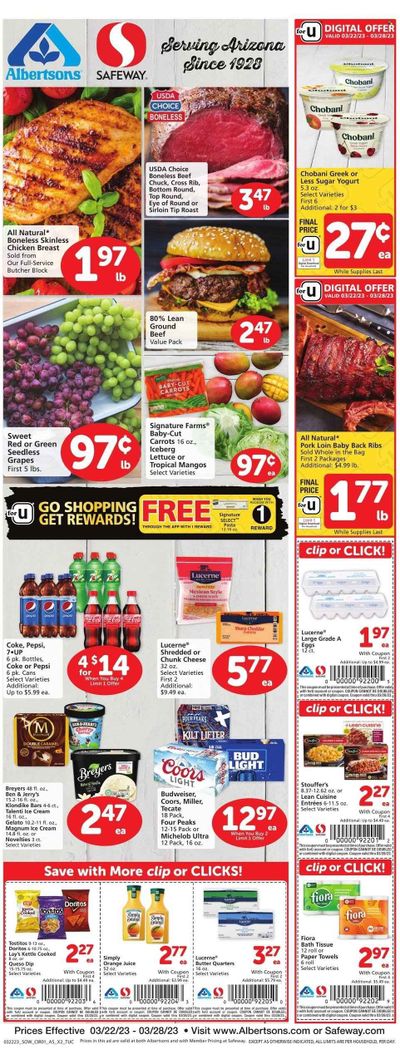 Safeway (AZ) Weekly Ad Flyer Specials March 22 to March 28, 2023