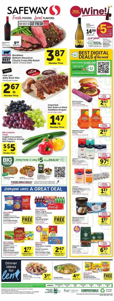 Safeway (CO) Weekly Ad Flyer Specials March 22 to March 28, 2023