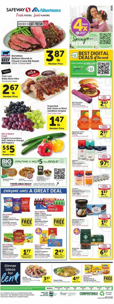 Safeway (CO, WY) Weekly Ad Flyer Specials March 22 to March 28, 2023