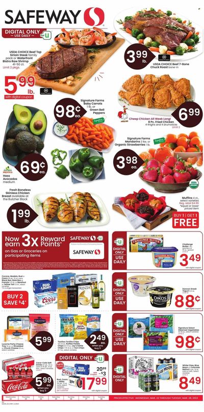 Safeway (CO) Weekly Ad Flyer Specials March 22 to March 28, 2023