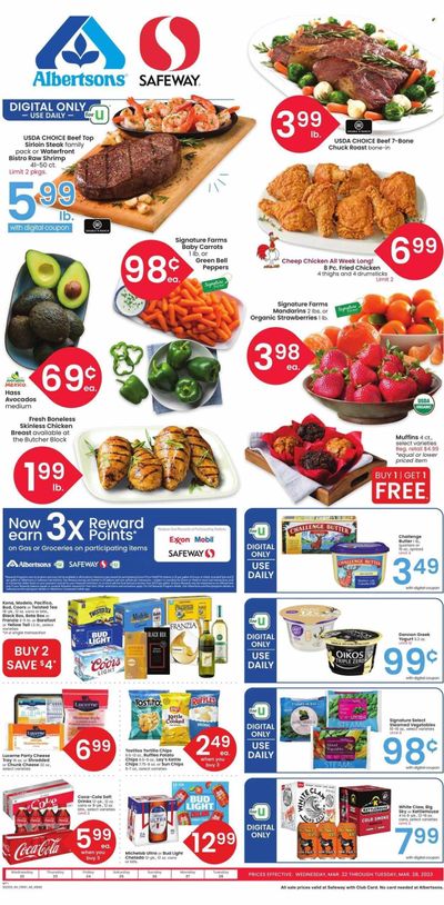 Safeway (MT) Weekly Ad Flyer Specials March 22 to March 28, 2023
