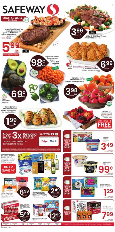 Safeway (MT) Weekly Ad Flyer Specials March 22 to March 28, 2023