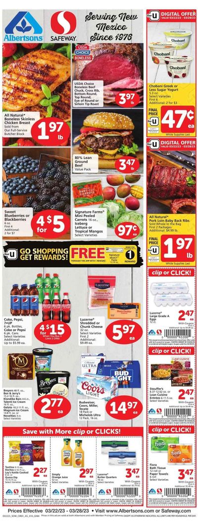 Safeway (NM) Weekly Ad Flyer Specials March 22 to March 28, 2023