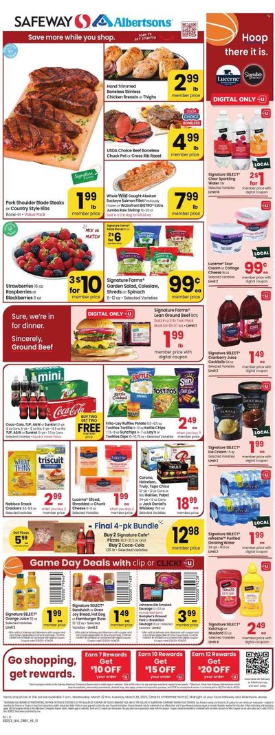 Safeway (WA) Weekly Ad Flyer Specials March 22 to March 28, 2023
