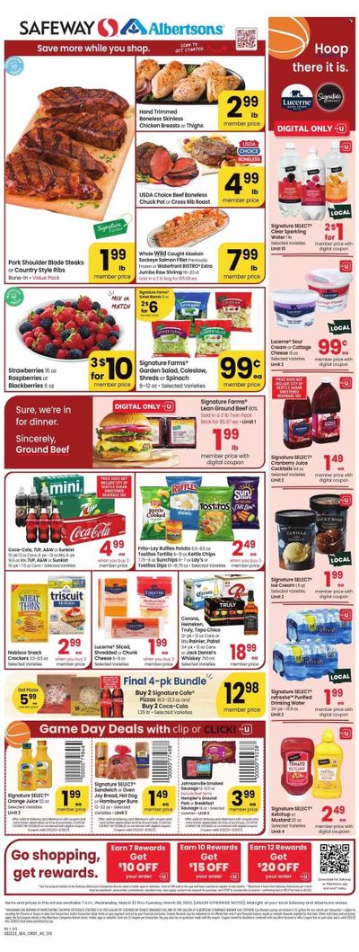 Safeway (WA) Weekly Ad Flyer Specials March 22 to March 28, 2023