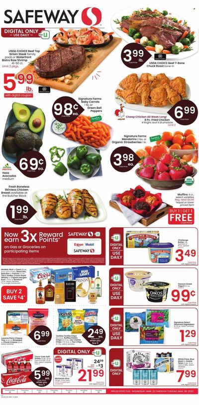Safeway (WY) Weekly Ad Flyer Specials March 22 to March 28, 2023