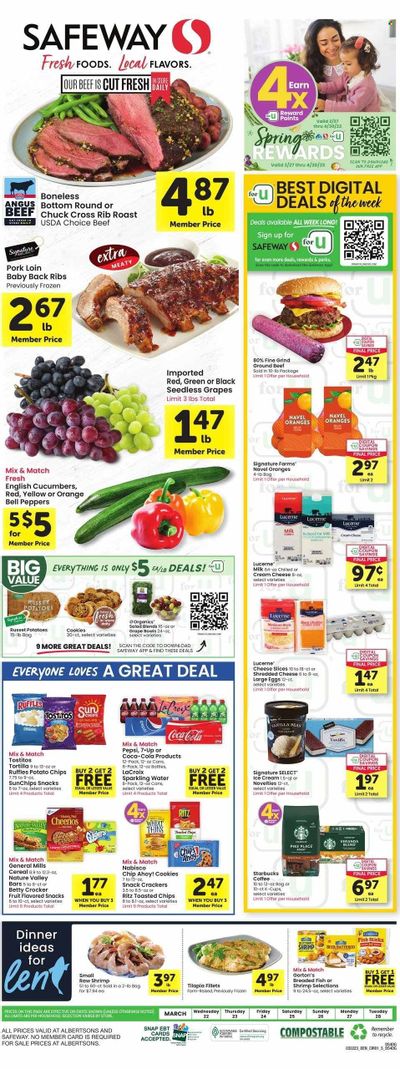 Safeway (WY) Weekly Ad Flyer Specials March 22 to March 28, 2023
