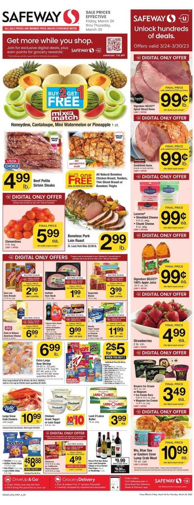 Safeway (DC) Weekly Ad Flyer Specials March 24 to March 30, 2023