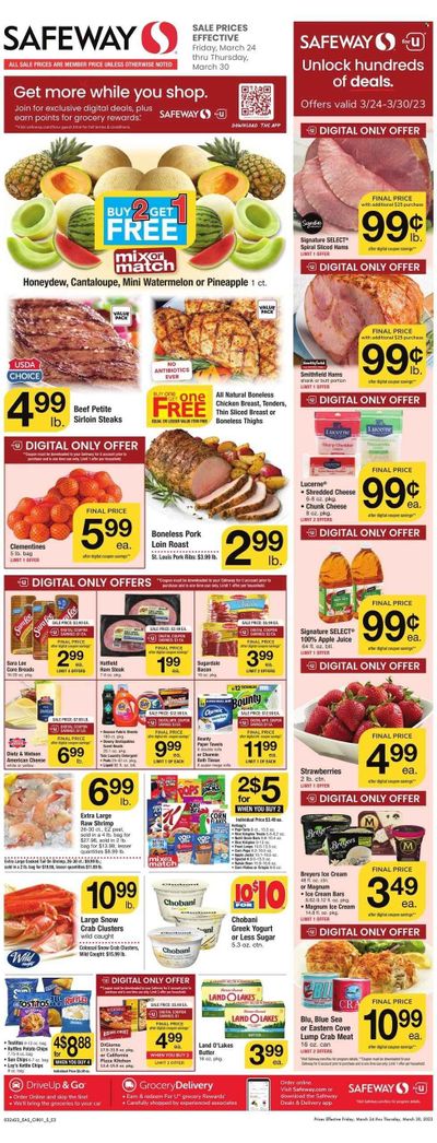 Safeway (DE) Weekly Ad Flyer Specials March 24 to March 30, 2023