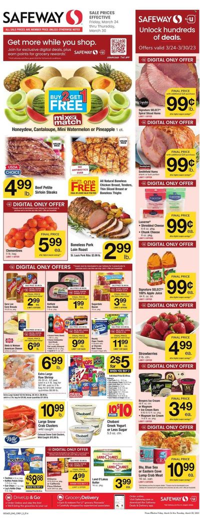 Safeway (MD) Weekly Ad Flyer Specials March 24 to March 30, 2023