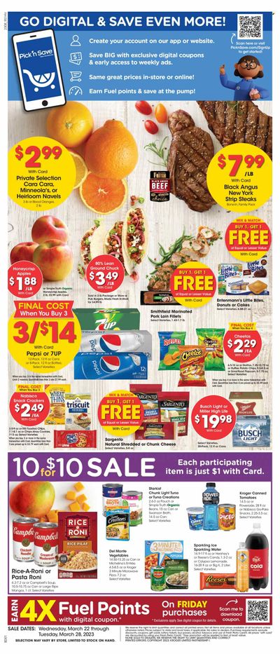 Pick ‘n Save (WI) Weekly Ad Flyer Specials March 22 to March 28, 2023