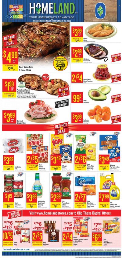 Homeland (OK, TX) Weekly Ad Flyer Specials March 22 to March 28, 2023