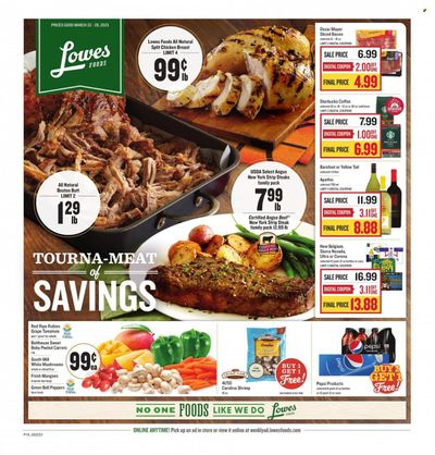 Lowes Foods (NC, SC) Weekly Ad Flyer Specials March 22 to March 28, 2023