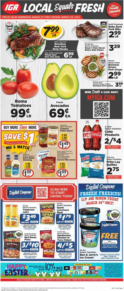IGA (VA) Weekly Ad Flyer Specials March 22 to March 28, 2023