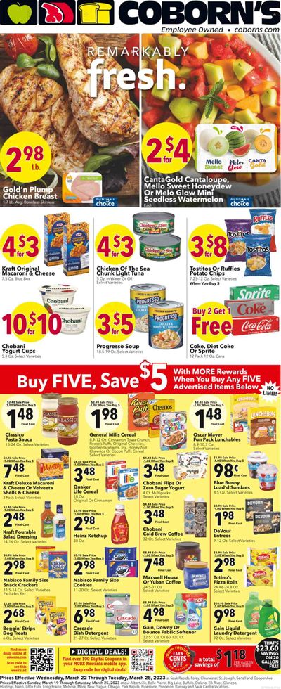 Coborn's (MN, SD) Weekly Ad Flyer Specials March 22 to March 28, 2023