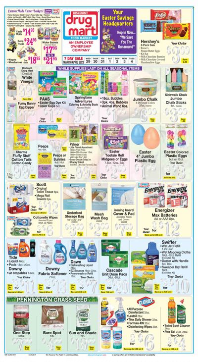 Discount Drug Mart (OH) Weekly Ad Flyer Specials March 29 to April 4, 2023