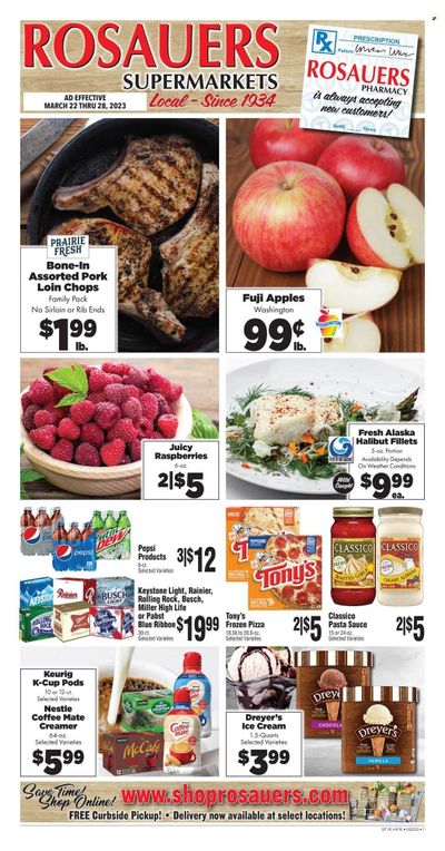 Rosauers (ID, MT, OR, WA) Weekly Ad Flyer Specials March 22 to March 28, 2023