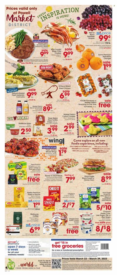 Giant Eagle (OH) Weekly Ad Flyer Specials March 23 to March 29, 2023