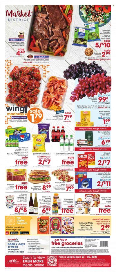 Giant Eagle (OH) Weekly Ad Flyer Specials March 23 to March 29, 2023