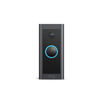 Ring Video Doorbell Wired – Convenient, essential features in a slimmed-down design, pair with Ring Chime to hear audio notifications in your home (existing doorbell wiring required) - 2021 release $49.99 (Reg $84.99)