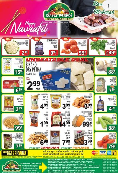 Sabzi Mandi Supermarket Flyer March 24 to 29