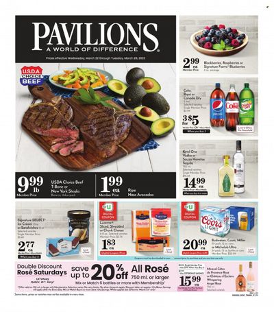 Pavilions (CA) Weekly Ad Flyer Specials March 22 to March 28, 2023