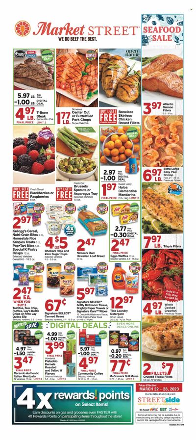 Market Street (NM, TX) Weekly Ad Flyer Specials March 22 to March 28, 2023