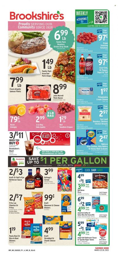 Brookshires (AR, LA, TX) Weekly Ad Flyer Specials March 22 to March 28, 2023