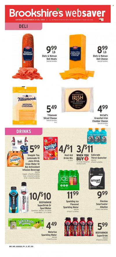 Brookshires (AR, LA, TX) Weekly Ad Flyer Specials March 22 to March 28, 2023