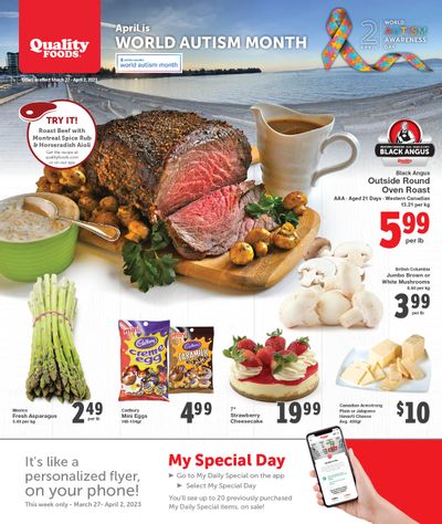 Quality Foods Flyer March 27 to April 2