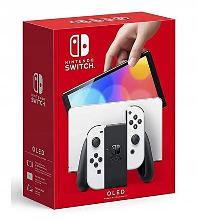 Nintendo Switch™ (OLED Model) with White Joy-Con - OLED Console White/Black Joy-Con Edition $410.01 (Reg $449.99)