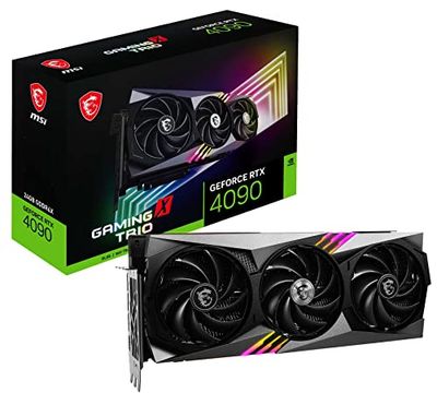 MSI Gaming GeForce RTX 4090 24GB GDRR6X 384-Bit HDMI/DP Nvlink Tri-Frozr 3 Ada Lovelace Architecture OC Graphics Card (RTX 4090 Gaming X Trio 24G) $2138.98 (Reg $2299.99)