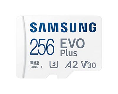 Samsung 256GB EVO Plus Micro SD Memory Card/w Adapter, UHS-1 SDR104, Class 10, Grade 3 (U3), Read up to 130MB/s, 10 Years Limited Warranty $32.45 (Reg $37.84)