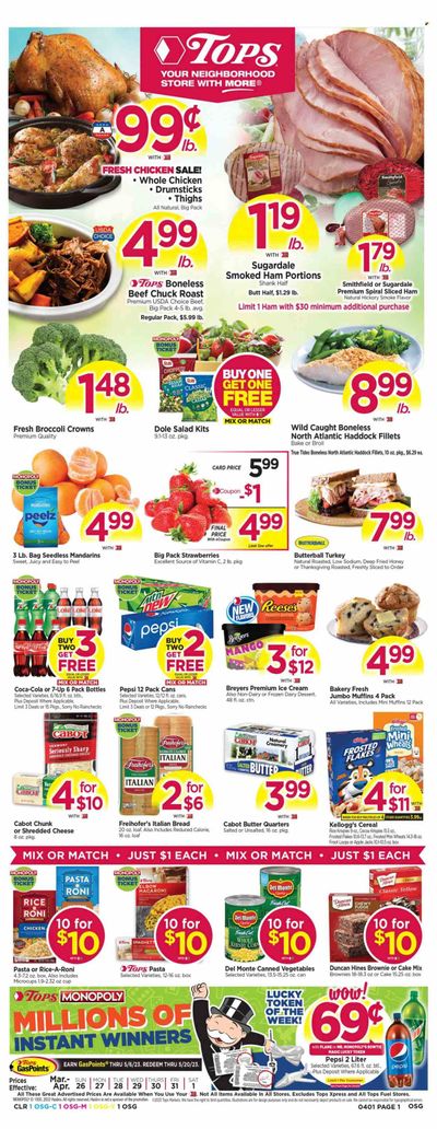 Tops Weekly Ad Flyer Specials March 26 to April 1, 2023