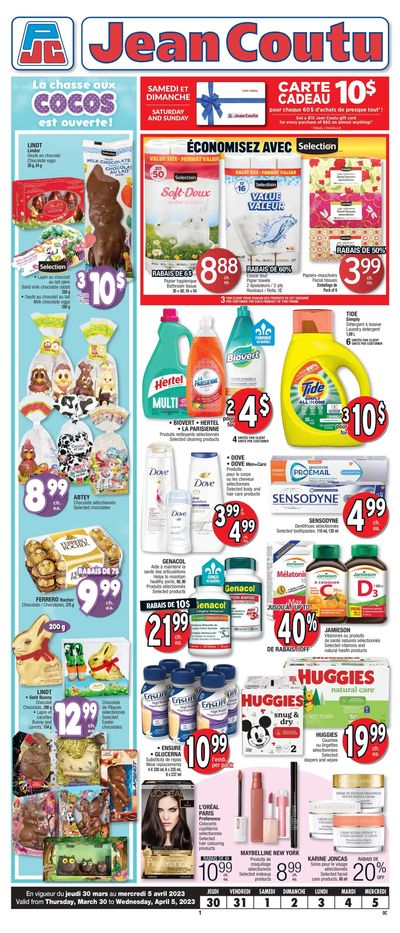 Jean Coutu (QC) Flyer March 30 to April 5