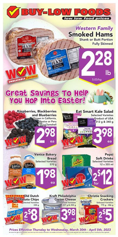 Buy-Low Foods Flyer March 30 to April 5