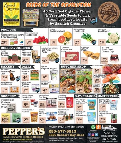 Pepper's Foods Flyer March 28 to April 3