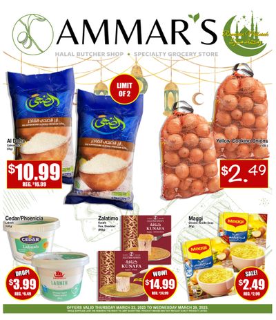Ammar's Halal Meats Flyer March 23 to 29