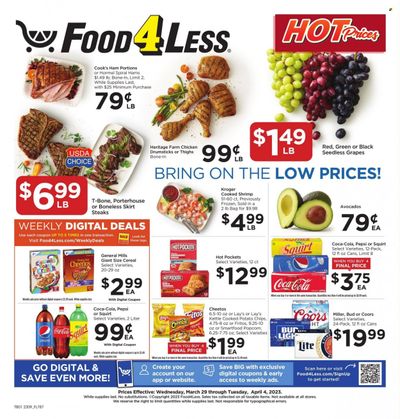 Food 4 Less (IN) Weekly Ad Flyer Specials March 29 to April 4, 2023