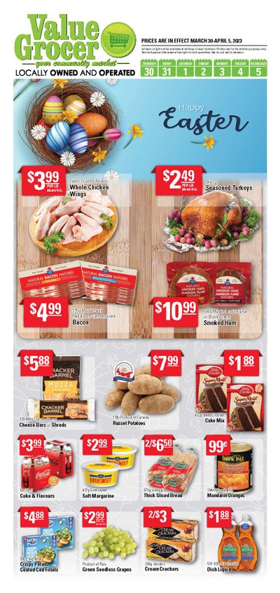 Value Grocer Flyer March 30 to April 5